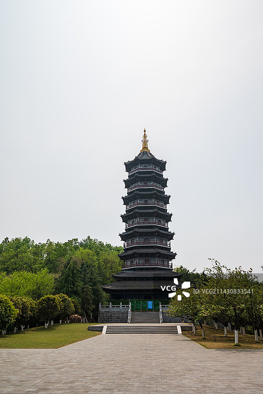 重庆园博园园林景观重云塔图片素材