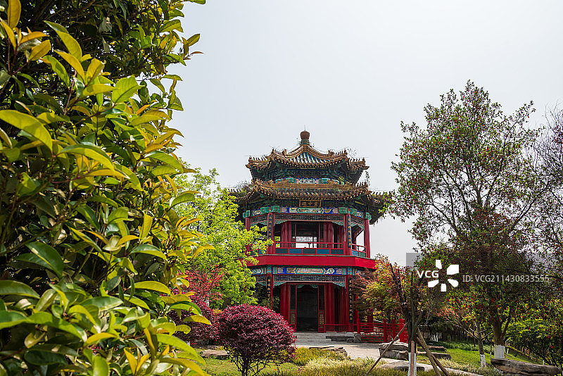 重庆园博园园林景观北京园画中游图片素材