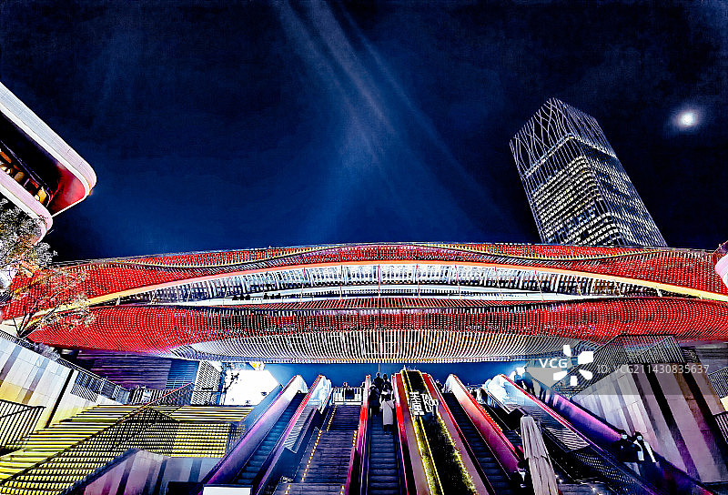 前滩太古里之夜（一）图片素材