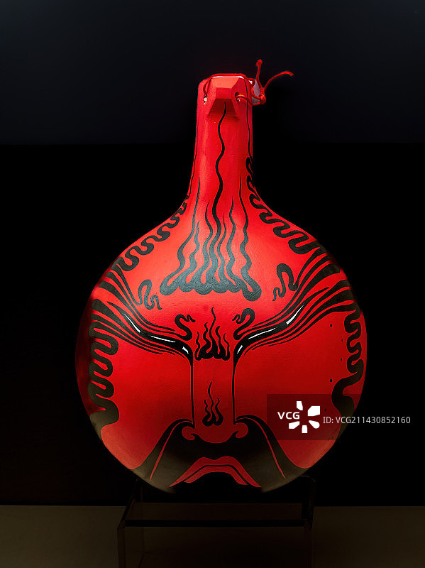 非遗，陕西宝鸡，灶火马勺脸谱图片素材