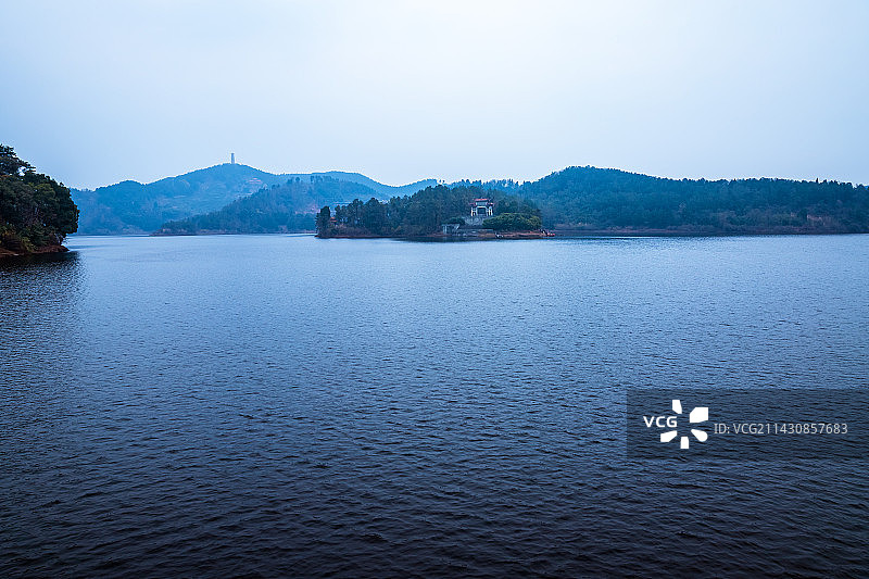 仁寿黑龙滩水库AAAA级风景区图片素材