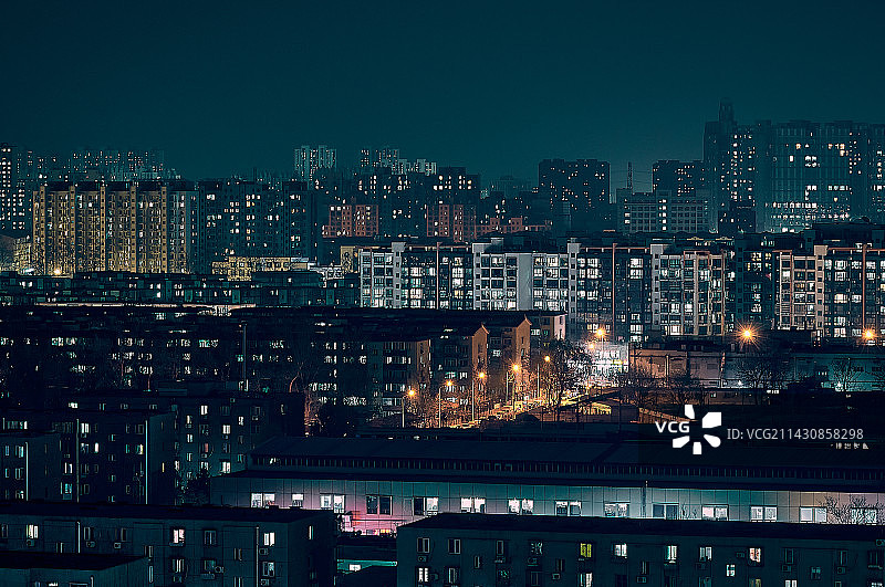 万家灯火图片素材