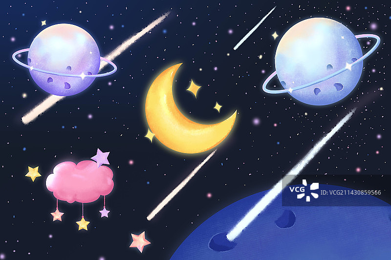 梦幻星球 星空 云图片素材