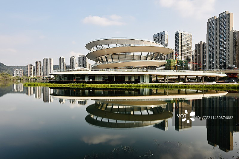 梅溪湖天空之城图片素材