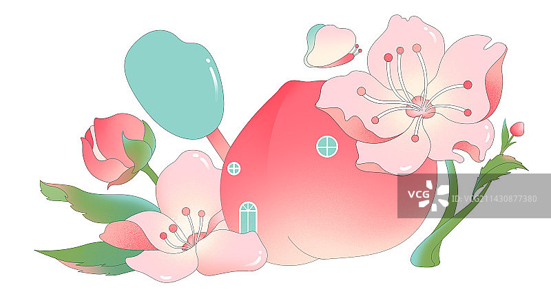 桃之夭夭图片素材