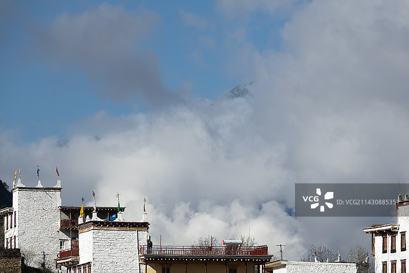 高原藏区山地风景图片素材