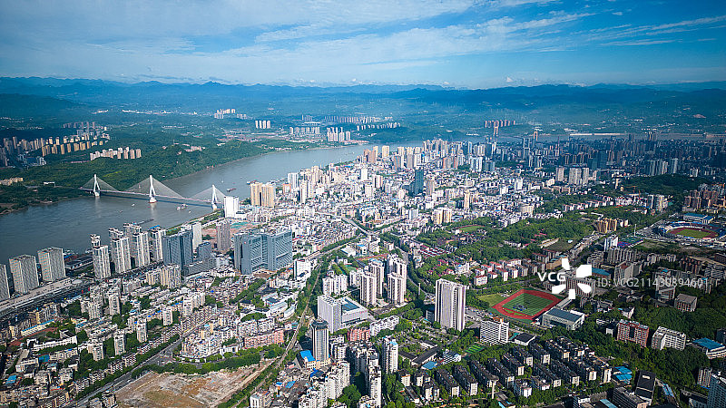 美丽的宜昌城区图片素材