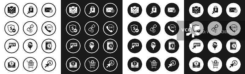 包含硬币、美元、链条的信封图片素材