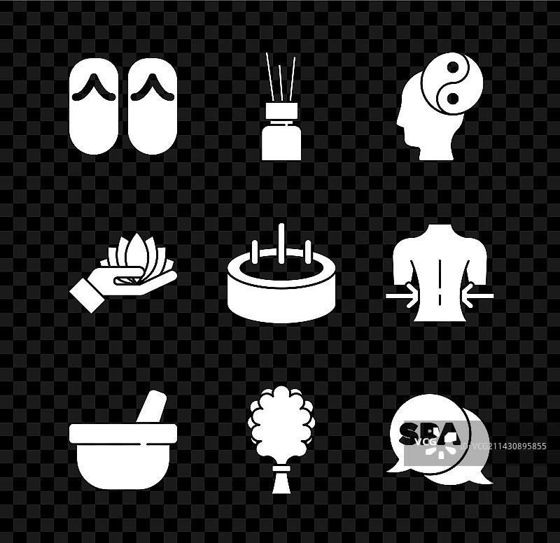 人字拖香薰扩散器阴阳研钵合集图片素材