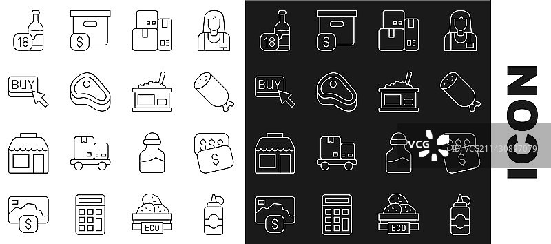 调味瓶、新价格标签、美元等物品图片素材