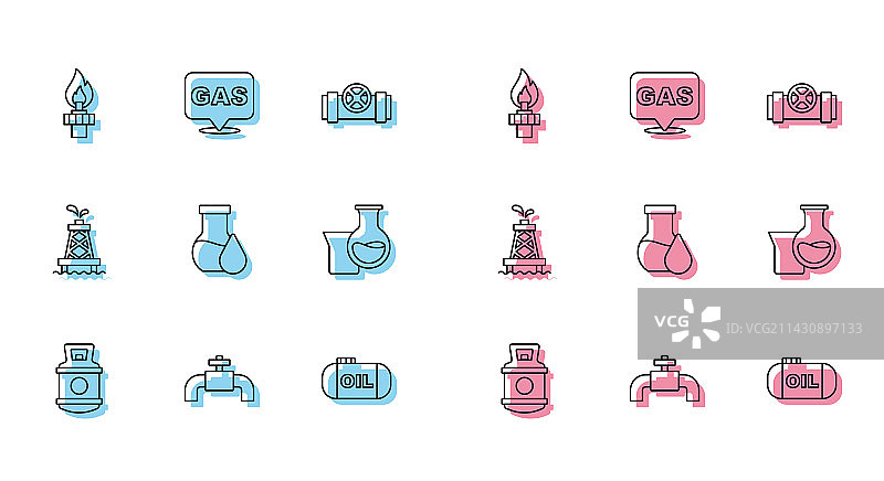 丙烷气罐金属管道图片素材