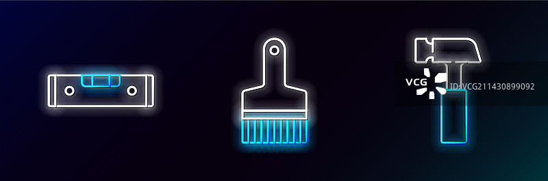 锤子建筑气泡水平仪图片素材