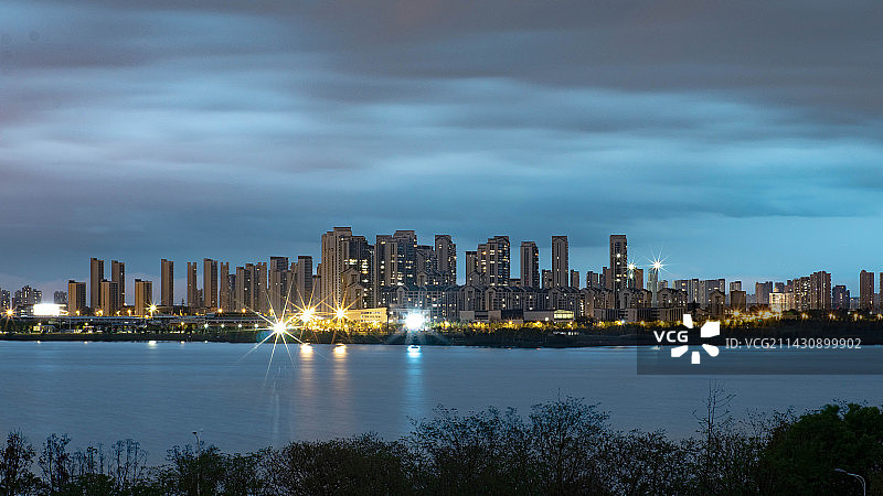 黄家湖夜景图片素材