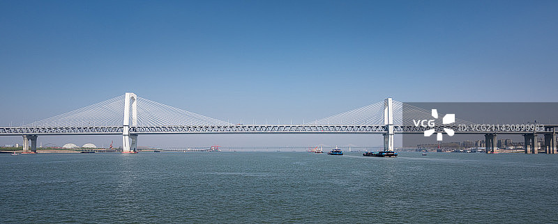 芜湖长江三桥全景图片素材