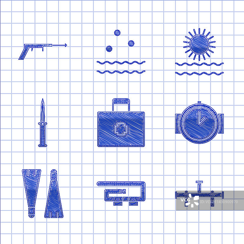 急救箱潜水腰带图片素材