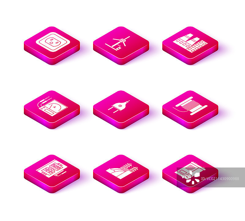 配电盘与核电站图片素材