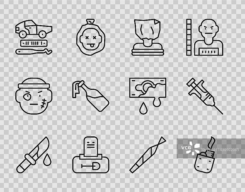 刀具、打火机等危险物品图片素材