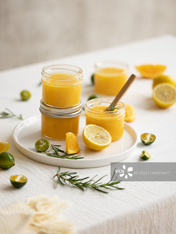 静物摄影～柠檬酱图片素材