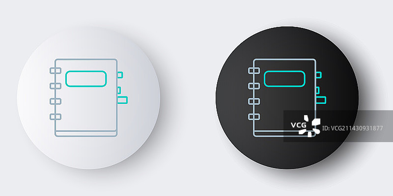 线稿笔记本图标灰色背景图片素材
