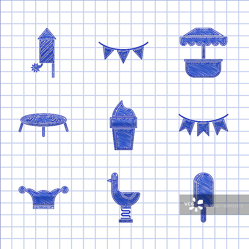 华夫饼冰淇淋儿童鸭子图片素材