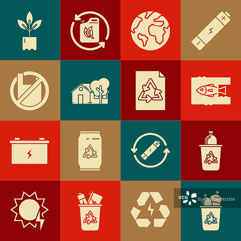 带回收标志停止海洋的回收箱组合图片素材