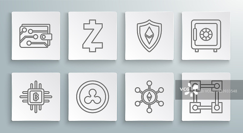 CPU、矿场和加密货币图片素材