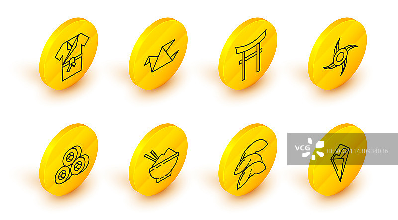 直线手卷寿司中国幸运饼米饭图片素材