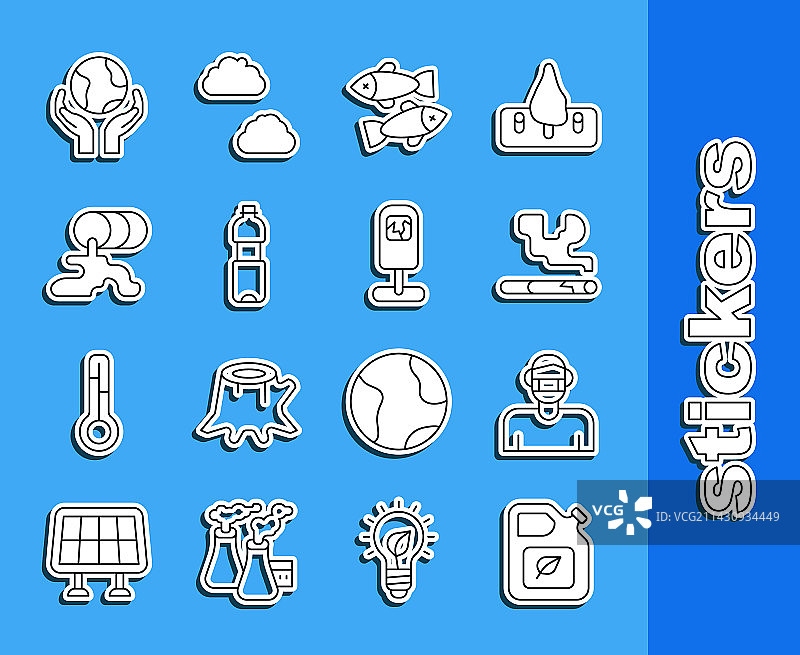 生物燃料罐防护面罩线条图片素材