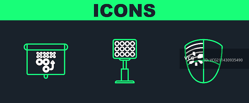 足球俱乐部标志模板规划线条图片素材