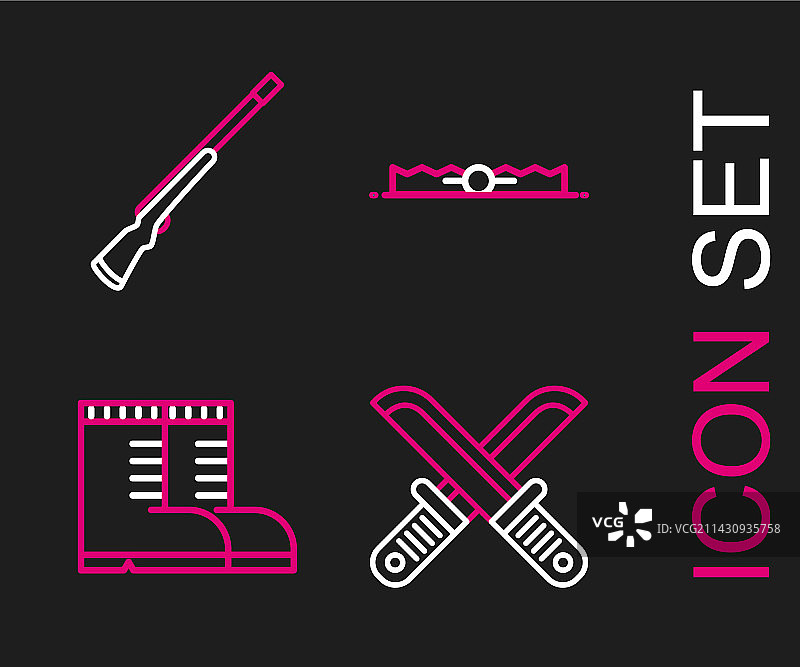 禁止狩猎工具图片素材