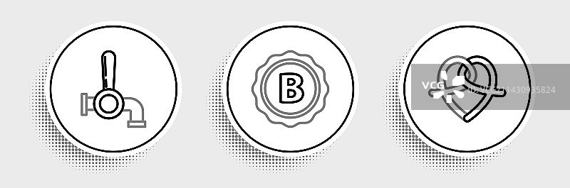 椒盐卷饼、啤酒龙头和瓶盖banner图片素材