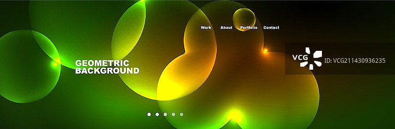 霓虹灯发光气泡圈魔法能量空间图片素材