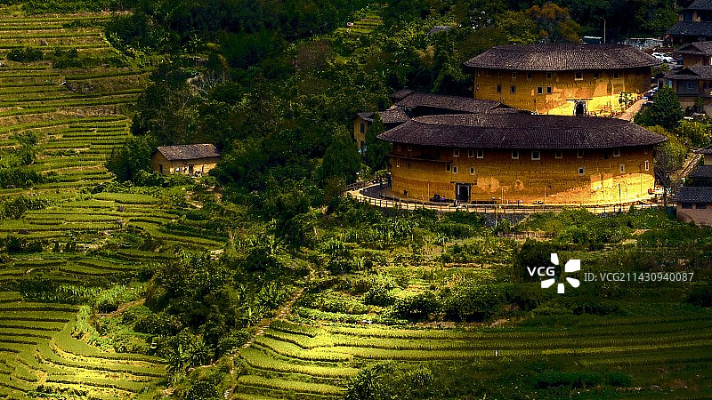 田螺坑土楼局部图片素材