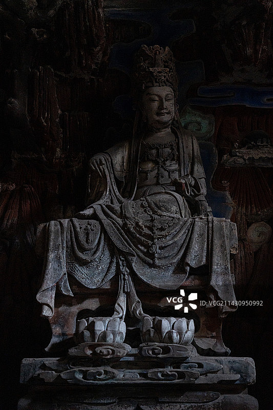 大足石刻宝顶山石刻圆觉洞图片素材