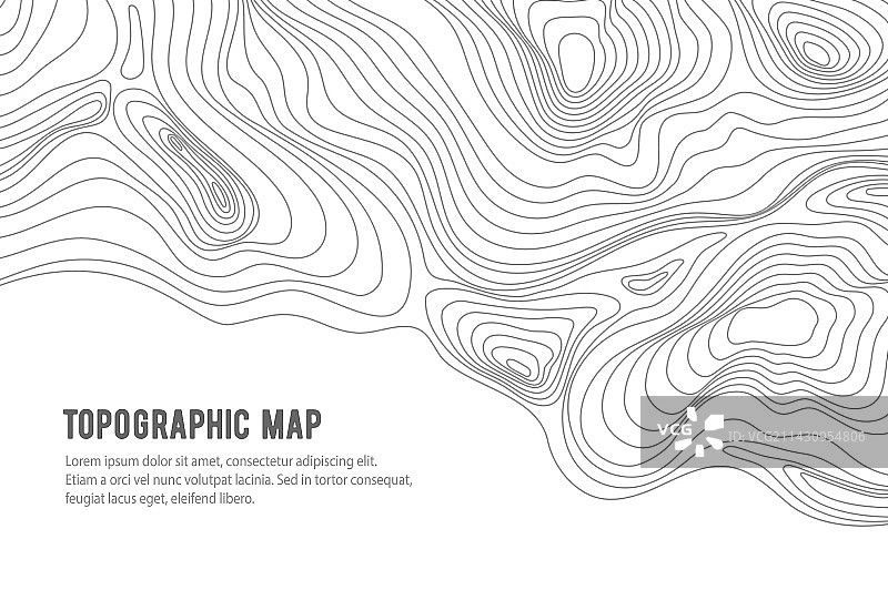 地形图网格纹理浮雕轮廓图片素材