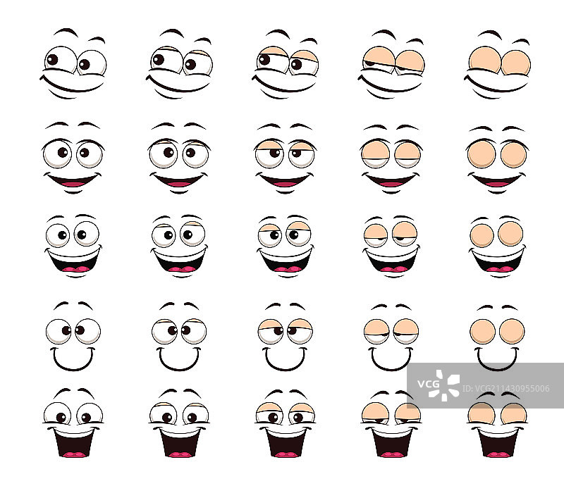 卡通大笑眨眼动画表情图片素材