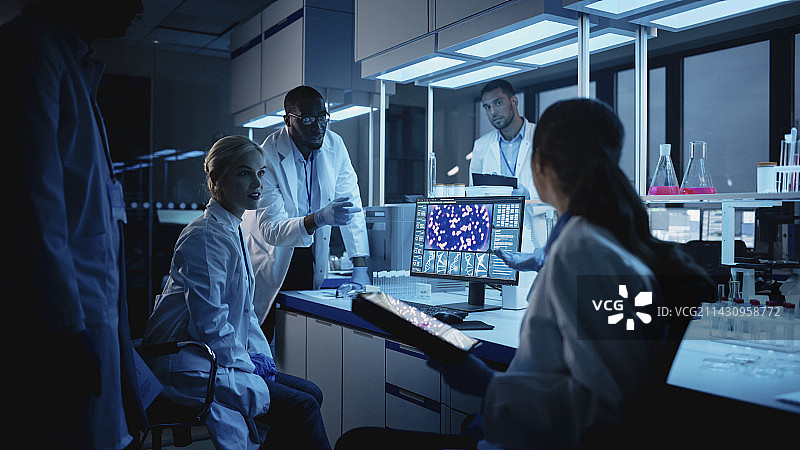 科学家团队会议图片素材