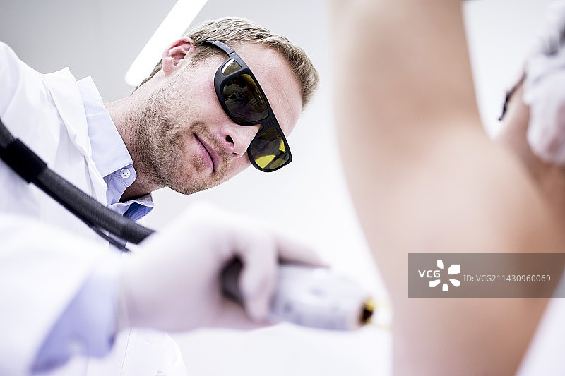 腋下激光脱毛图片素材