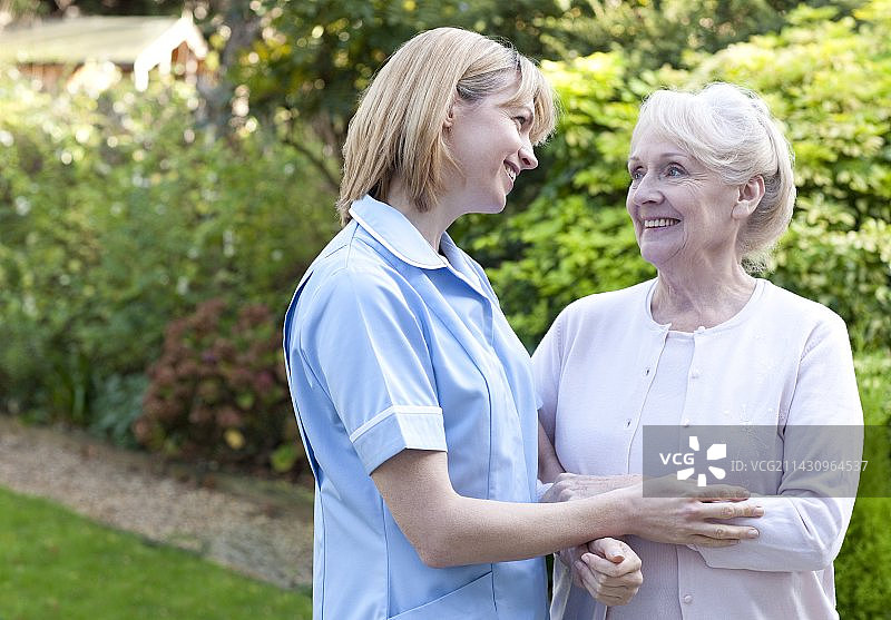 护士上门拜访图片素材