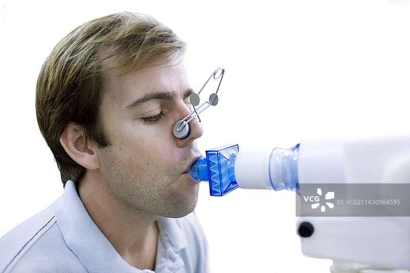 肺功能测试图片素材