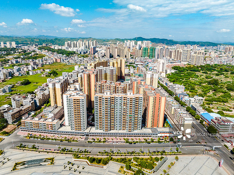 中国广东省梅州市五华县水寨大道华圣豪苑图片素材