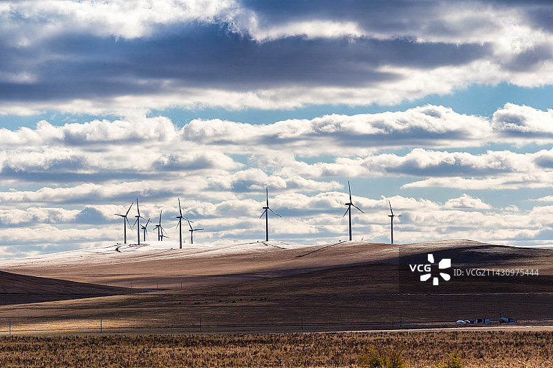 天际风车图片素材