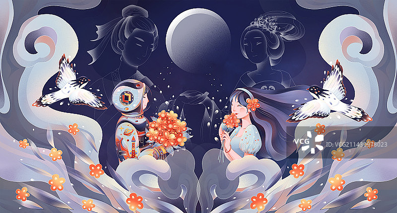 七夕宣传壁纸图片素材