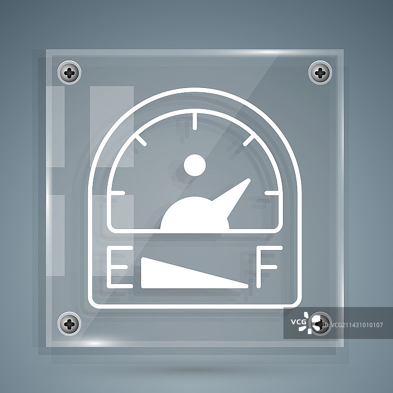 白色马达燃气表图标图片素材