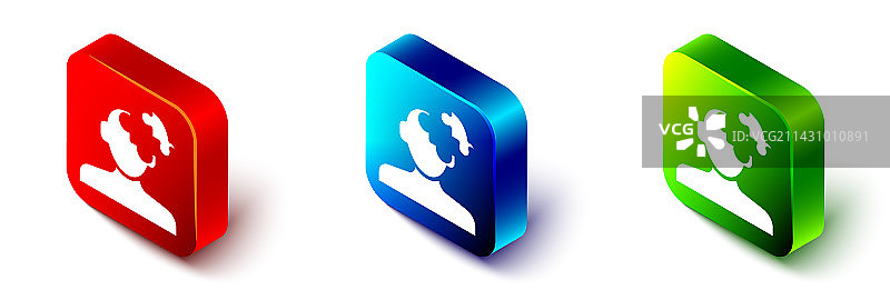 心理学问题的2.5D解决方案图片素材