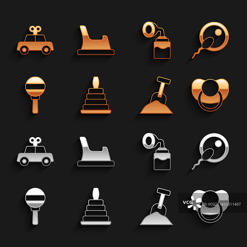 金字塔玩具精子婴儿奶嘴图片素材