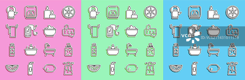 香水、SPA盐、香皂套装图片素材