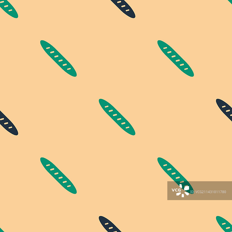 绿色黑色法式长棍面包图标图片素材