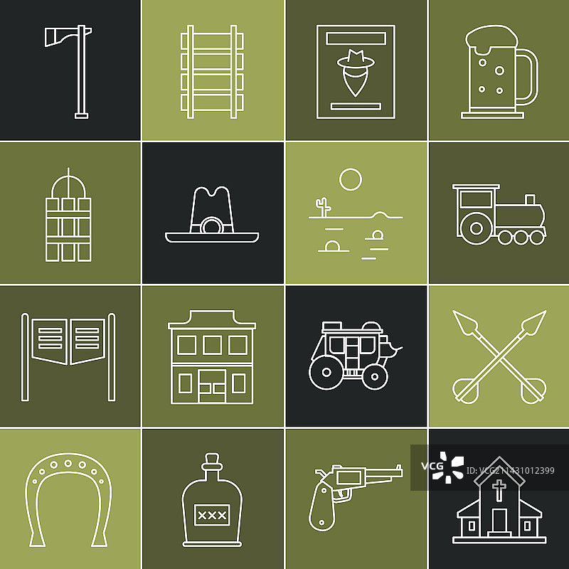 教堂建筑复古箭线条素材图片素材