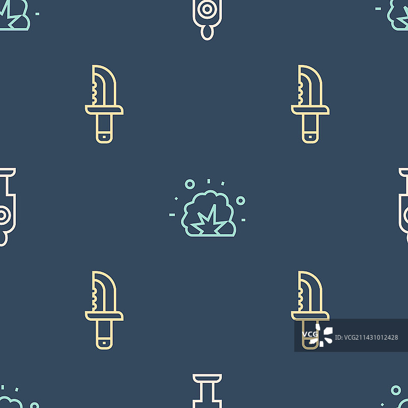 射击运动军事目标线条集合图片素材